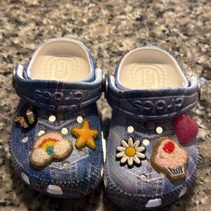 Toddler Denim Patch Blue Crocs
